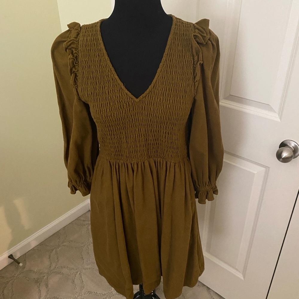 Madewell flannel mini dress